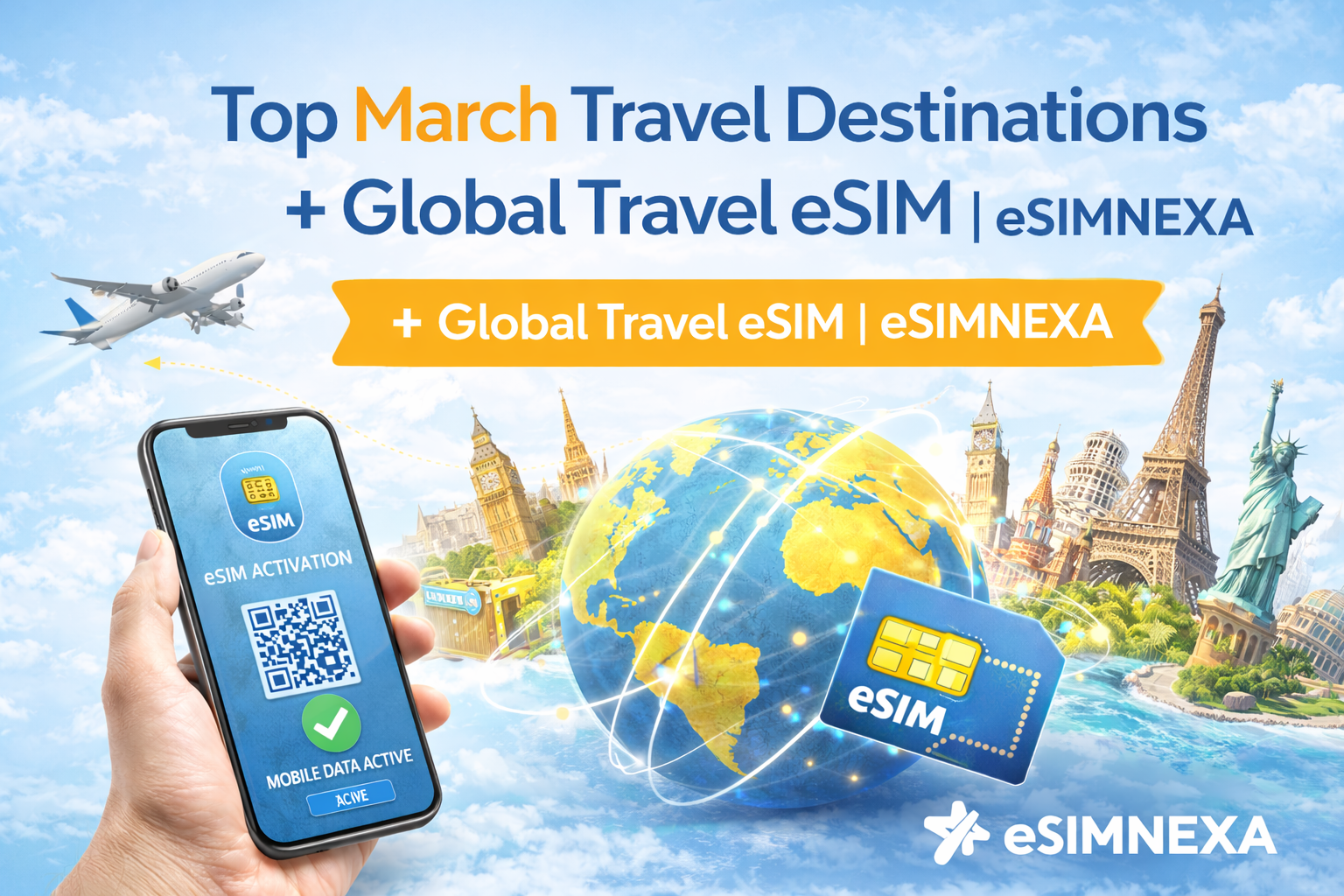 Top March Travel Destinations + Global Travel eSIM | eSIMNEXA