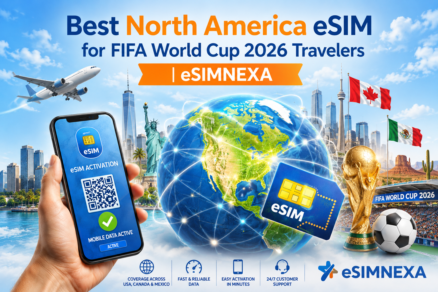Best North America eSIM for FIFA World Cup 2026 Travelers | eSIMNEXA