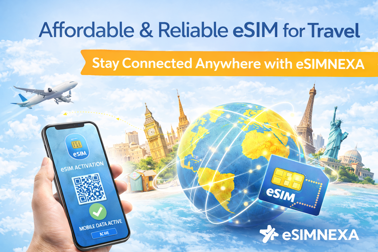 Affordable & Reliable eSIM for Travel – Stay Connected Anywhere with eSIMNEXA